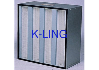 V Bank Air Filter Glass Fiber Media H13 H14 Grade với EVA Gasket
