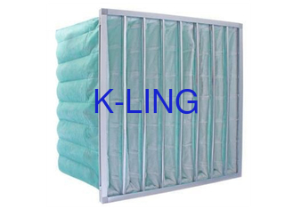 Bộ lọc không khí túi sợi tổng hợp chống ẩm với khung hợp kim nhôm