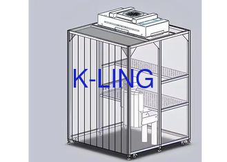 Phòng sạch mô-đun tùy chỉnh Phòng sạch tường mềm Với đèn LED Và điều khiển PLC
