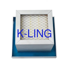 Hình kim loại nhôm Phòng sạch Bộ lọc không khí ULPA với Vòng niêm phong keo gel lỏng