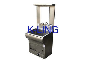 Thép không gỉ kích thước tùy chỉnh bồn rửa tay với máy bồn rửa xà phòng