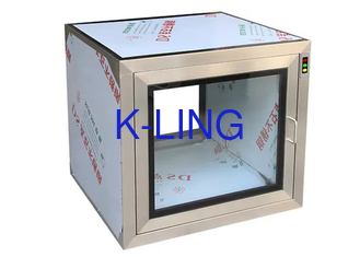 Hộp thông qua phòng sạch với hạ cánh và nâng hỗ trợ tùy chọn tùy chỉnh và chìa khóa phụ kiện