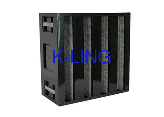 Các hạt và mùi loại bỏ Carbon hoạt động V ngân hàng bộ lọc với dung lượng giữ bụi