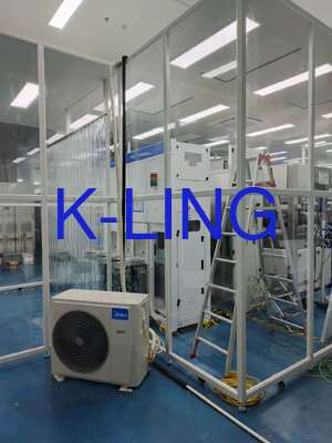 Phòng sạch mô-đun với lọc Hepa 99,99% @ 0,3um và lắp ráp nhanh cho ISO 5 Mức độ sạch Phòng sạch tường mềm
