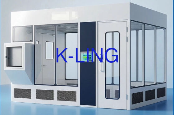 Phòng sạch mô-đun với chứng nhận ISO5/ISO6/ISO7/ISO8, Bộ lọc và bộ lọc trước HEPA và sàn chống tĩnh PVC cho sản xuất hàng không vũ trụ