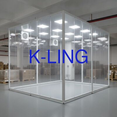 Phòng sạch tường mềm có thể di chuyển và cấu hình lại với mức độ chiếu sáng hơn 350 Lux đảm bảo hệ thống kiểm soát ô nhiễm