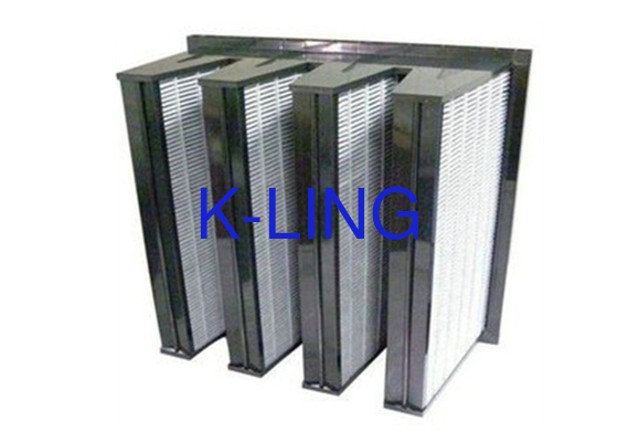 V Ngân hàng lọc không khí dung lượng bụi 18 m2 Với EVA Gasket Với dung lượng giữ bụi lớn