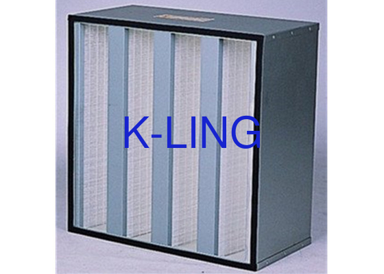 V Bank Air Filter Glass Fiber Media H13 H14 Grade với EVA Gasket
