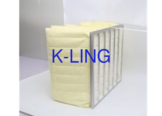 Bộ lọc túi với sợi tổng hợp áp suất ban đầu thấp khung thép kẽm
