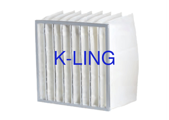 Bộ lọc không khí túi với chống ẩm bằng sợi tổng hợp áp suất ban đầu 50Pa