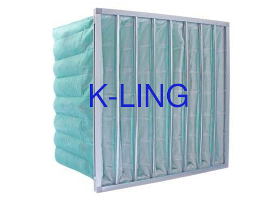 Bộ lọc không khí túi sợi tổng hợp chống ẩm với khung hợp kim nhôm