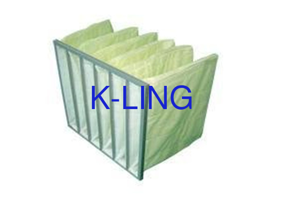 Hiệu quả túi lọc sợi tổng hợp túi lọc không khí với khung hợp kim nhôm