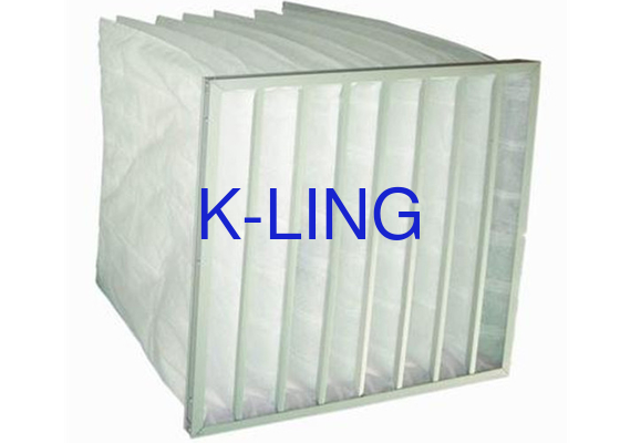 80% độ ẩm Bộ lọc không khí túi với khung hợp kim nhôm và sợi tổng hợp