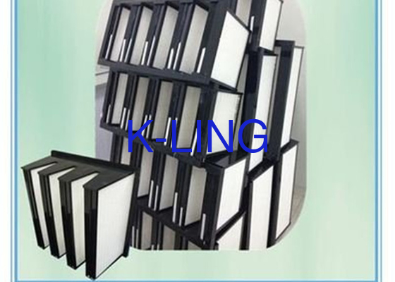 Khả năng giữ bụi Sợi thủy tinh V Bank Filter 18 Sq.m Media Area Khả năng giữ bụi cao