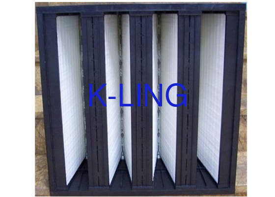 Năng lượng bụi FiberGlass V Bank Filter With EVA Gasket Glass Fiber Media 18 m2