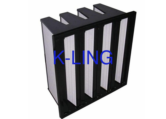 Năng lượng bụi FiberGlass V Bank Filter With EVA Gasket Glass Fiber Media 18 m2
