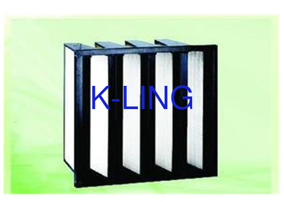 F8 F9 Tín hiệu V Bank Filter với Fiberglass Fiberglass Media và EVA Gasket
