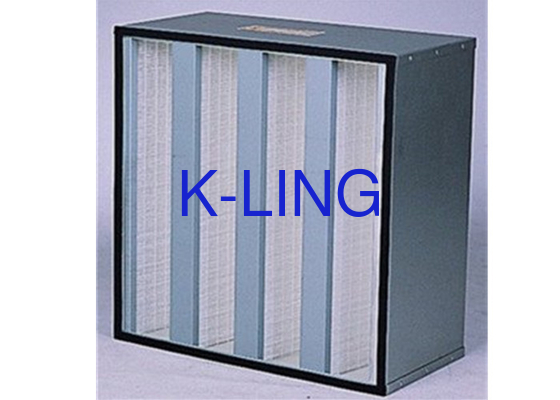 Khả năng lọc bụi V Bank Filter With Fiberglass Medium EVA Gasket H10-H14 Lớp lọc