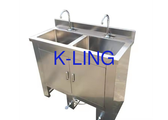 Thép không gỉ Y tế hoặc Bệnh viện Phòng sạch Bồn rửa với bàn chân