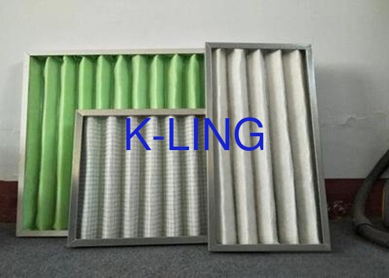 G4-F9 Bộ lọc Aluminium Pleated Panel Bộ lọc không khí 32-120 ° F Phạm vi nhiệt độ