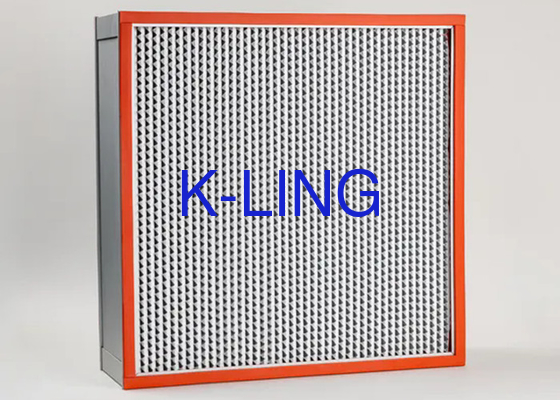 Bộ lọc HEPA 99,995% Bộ lọc không khí HEPA 0,3um với con dấu keo AB và chống nhiệt độ cao