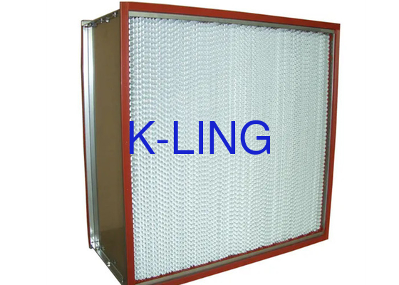 Bộ lọc HEPA 99,995% Bộ lọc không khí HEPA 0,3um với con dấu keo AB và chống nhiệt độ cao