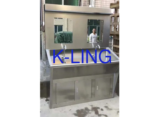 Thép không gỉ kích thước tùy chỉnh bồn rửa tay với máy bồn rửa xà phòng