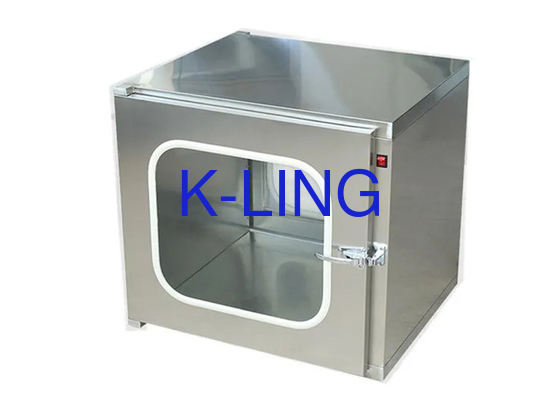 Hộp thông qua phòng sạch với hạ cánh và nâng hỗ trợ tùy chọn tùy chỉnh và chìa khóa phụ kiện