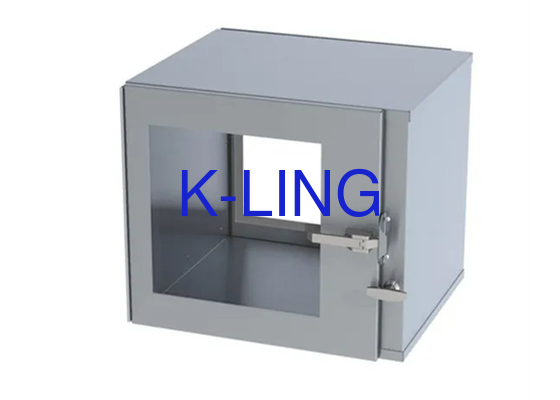 600 * 600 * 600mm Khu vực làm việc bên trong Hòm sạch hộp thông qua với nâng tùy chỉnh và hạ cánh hỗ trợ