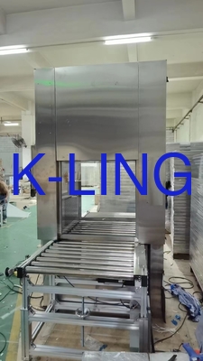 PLC Phòng sạch Phòng khử ô nhiễm Phòng thông qua với dây chuyền vận chuyển để chuyển vật liệu