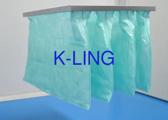 Bộ lọc không khí túi chất xơ tổng hợp để kiểm soát chất gây dị ứng trong không khí