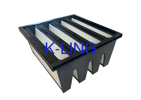 Hình dạng nhựa V Bank Filter cho công nghiệp nhựa polyurethane dính cao nhất nhiệt độ 80 ° C