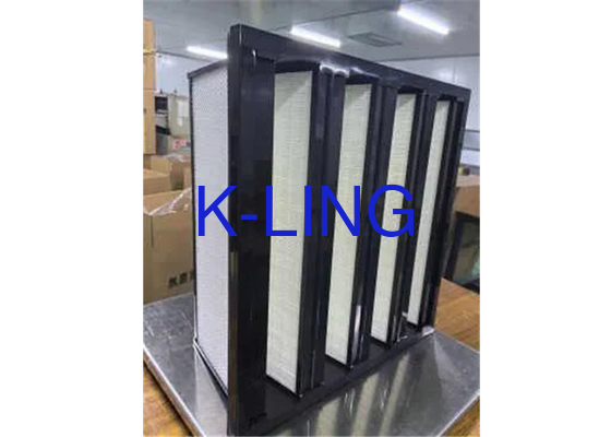 Hình dạng nhựa V Bank Filter cho công nghiệp nhựa polyurethane dính cao nhất nhiệt độ 80 ° C