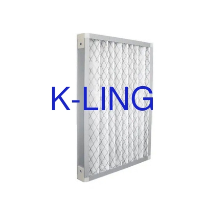 G1-G4 Bộ lọc không khí tấm pléted với sức đề kháng cuối cùng 150-250 và giảm áp suất 0,2" WG