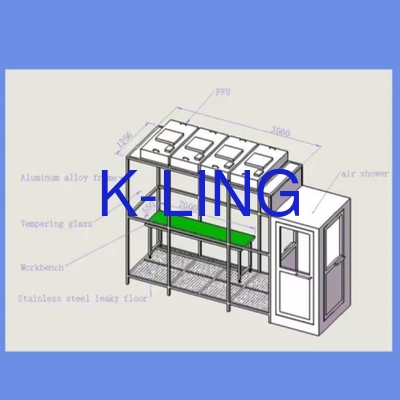 Phòng sạch Softwall gốc cho sản xuất dược phẩm trắng