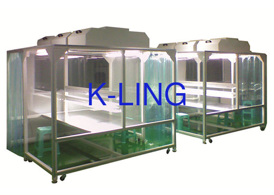 EBM Fan Modular Softwall Cleanroom với khung thép không gỉ cho sử dụng bệnh viện và phòng thí nghiệm lớp 10000