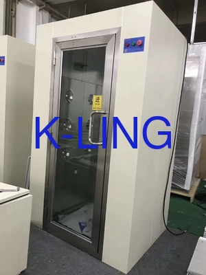 Cửa xoay tay thép không gỉ 304 Bồn tắm không khí để ngăn ngừa ô nhiễm phòng sạch có kiểm soát