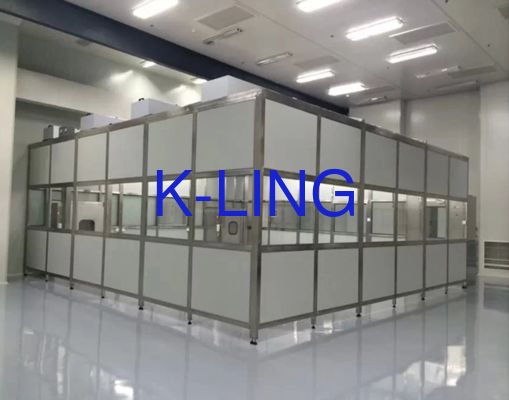 Hệ thống phòng sạch mô-đun với Bộ lọc HEPA 99,99% @ 0,3UM, Kích thước tùy chỉnh và Xếp hạng tinh khiết ISO5/6/7/8