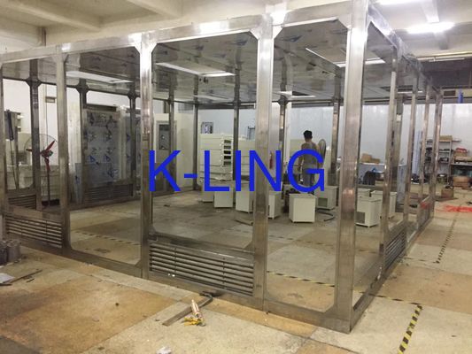 Hệ thống phòng sạch mô-đun với bộ lọc HEPA Kích thước tùy chỉnh và sàn chống tĩnh điện PVC