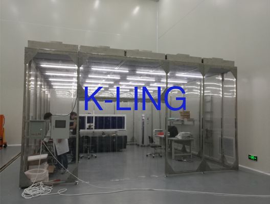 Windspeed 0.45m/s For Cleanroom Hardwall Cleanroom with Non-unidirectional Air Flow Design and Technology