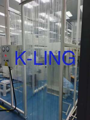 Phòng sạch tường mềm dược phẩm với xử lý góc bằng nhôm định hình và lắp ráp nhanh chóng cho sản xuất vô trùng