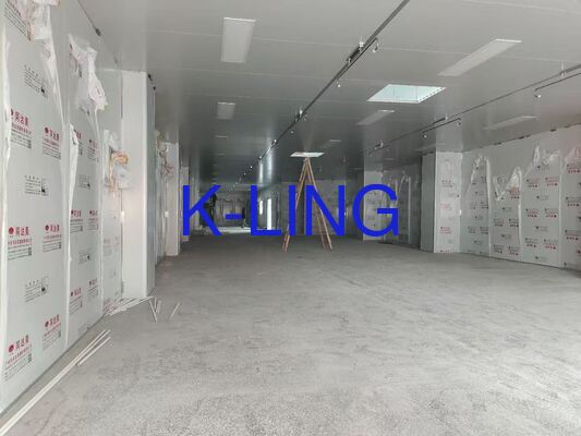 Phòng sạch dạng mô-đun treo tường với tấm panel cách nhiệt bông khoáng magie kính dày 50mm được tùy chỉnh cho phòng sạch bán dẫn