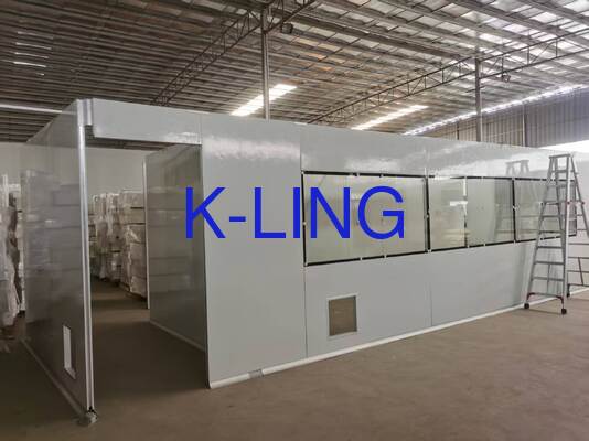 Phòng vệ sinh Softwall Phòng vệ sinh mô-đun với lớp 1000/ISO5/ISO6/ISO7 Tẩy rửa tự đứng hoặc gắn trên tường và Bộ lọc và bộ lọc trước HEPA