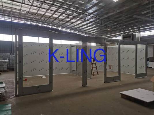 Tấm panel cách nhiệt Rock Wool Magie Kính 50mm Hardwall Cleanroom Cấp 1000 ISO5 ISO6 ISO7 Hệ thống tấm tường lọc