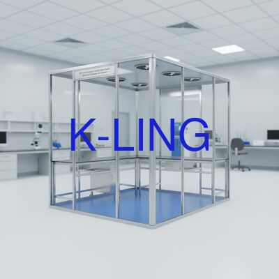 Phòng sạch mô-đun với bộ lọc HEPA 99,99% ở 0.3UM và Cấp độ thanh lọc ISO5/6/7/8 Với đèn LED tích hợp