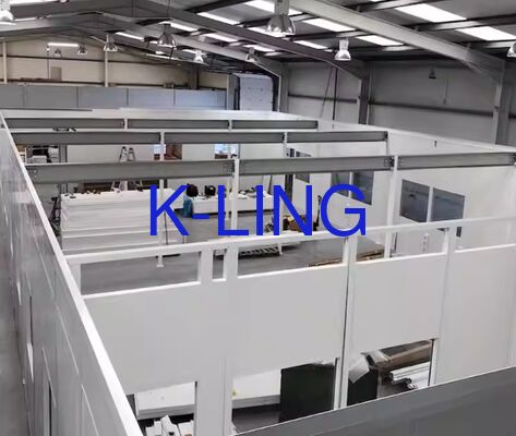 Phòng sạch mô-đun ISO 5 Lớp 100 với bộ lọc HEPA và bộ lọc sơ cấp và Tấm panel sandwich bông thủy tinh magie cho ngành vi điện tử