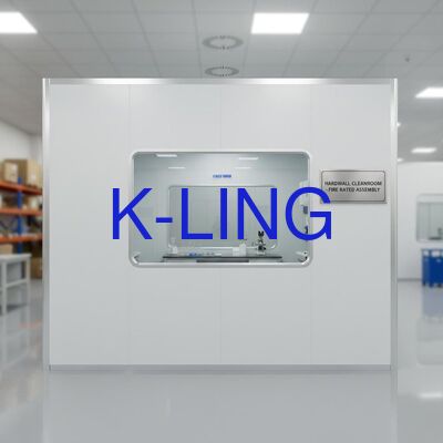 Phòng sạch dạng mô-đun tường cứng chống cháy với cửa sổ trong suốt và cấp độ lọc ISO5-ISO8