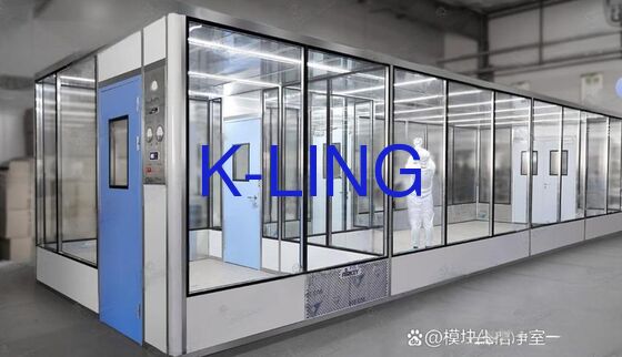 Phòng sạch mô-đun với bộ lọc HEPA / ULPA, ánh sáng 350 Lux và độ dày 50mm cho môi trường được kiểm soát