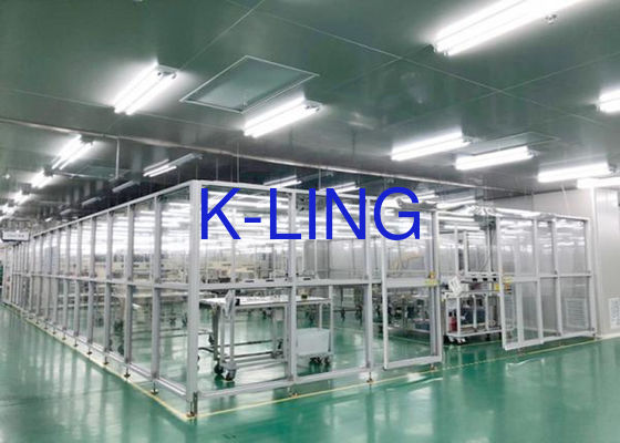 Phòng sạch mô-đun khung Class 1000 SUS 304 với tường mica cho môi trường được kiểm soát