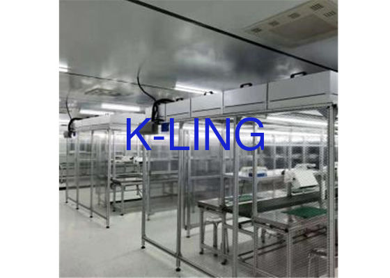 Tủ lưu lượng không khí laminar lớp 100 với bộ lọc HEPA cho dây chuyền lắp ráp Softwall Clean Room